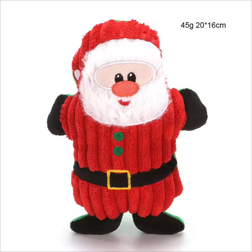 Christmas Santa Claus Chew Squeaker Toy for Dogs